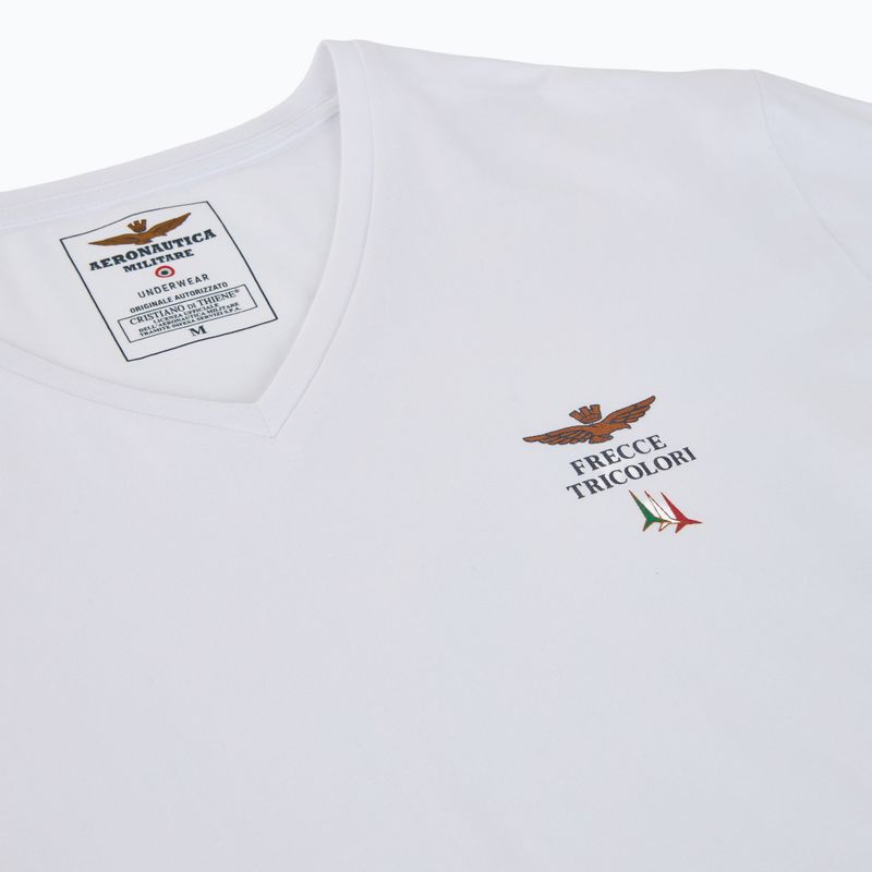 T-shirt uomo Aeronautica Militare AM1UTI006 V-Neck white 3