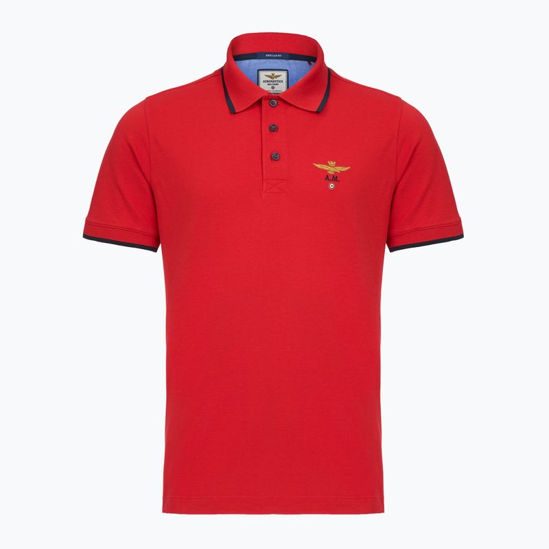 Maglietta Aeronautica Militare PO1308UP00082 Polo tango red
