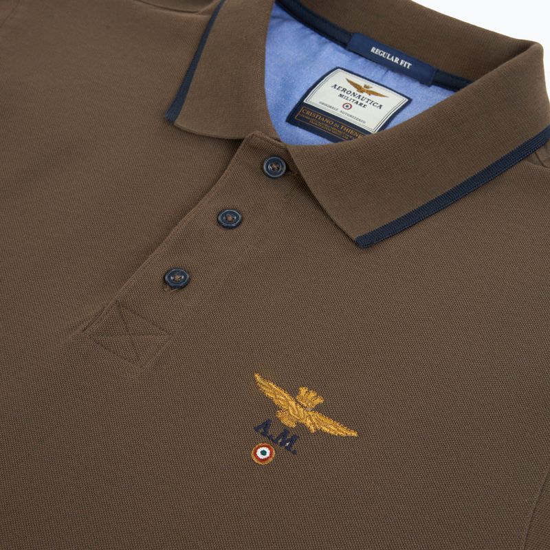 Maglietta Aeronautica Militare PO1308UP00082 Polo chestnut brown 3