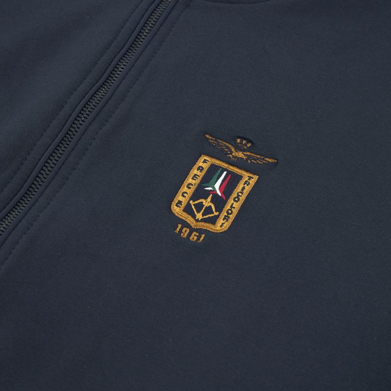 Felpa da uomo Aeronautica Militare FE2089UF00674 FZ navy blue 3