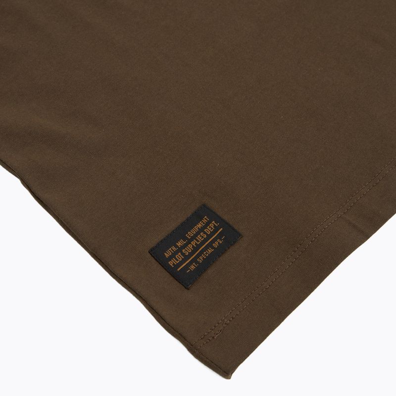 Maglietta da uomo Aeronautica Militare TS2535UJ00641 chestnut brown 4