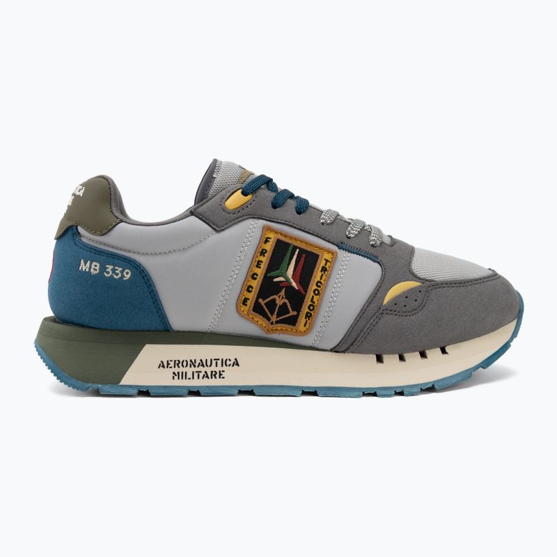 Scarpe da uomo Aeronautica Militare SC0292UCT03331 avio/grigio 2