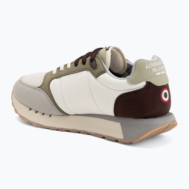 Scarpe da uomo Aeronautica Militare SC0292UCT03331 off white/green/brown/grey 3