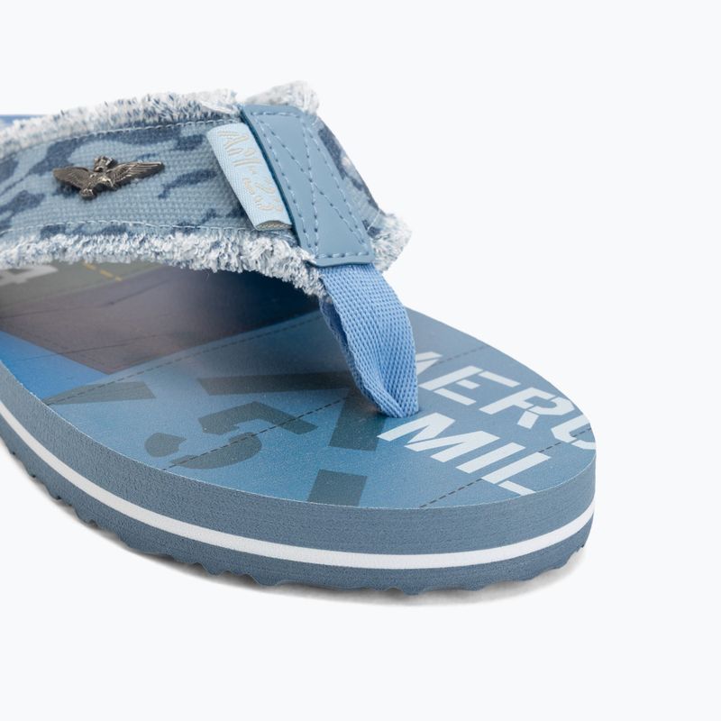 Infradito da uomo Aeronautica Militare SC0310UCT03593 camouflage blue 7