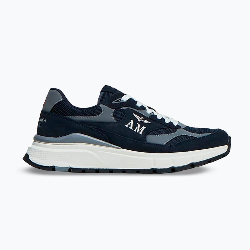 Scarpe da uomo Aeronautica Militare SC0318UCT04248 navy blue 8