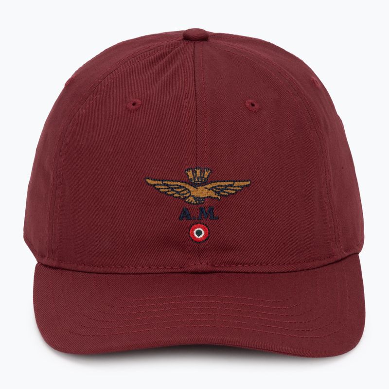 Cappellino da uomo Aeronautica Militare HA1246UCT02 merlot red 2