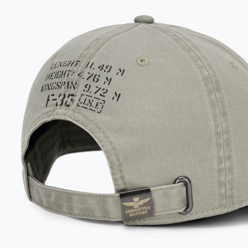 Cappellino da uomo Aeronautica Militare HA1252UCT02476 dried sage 4