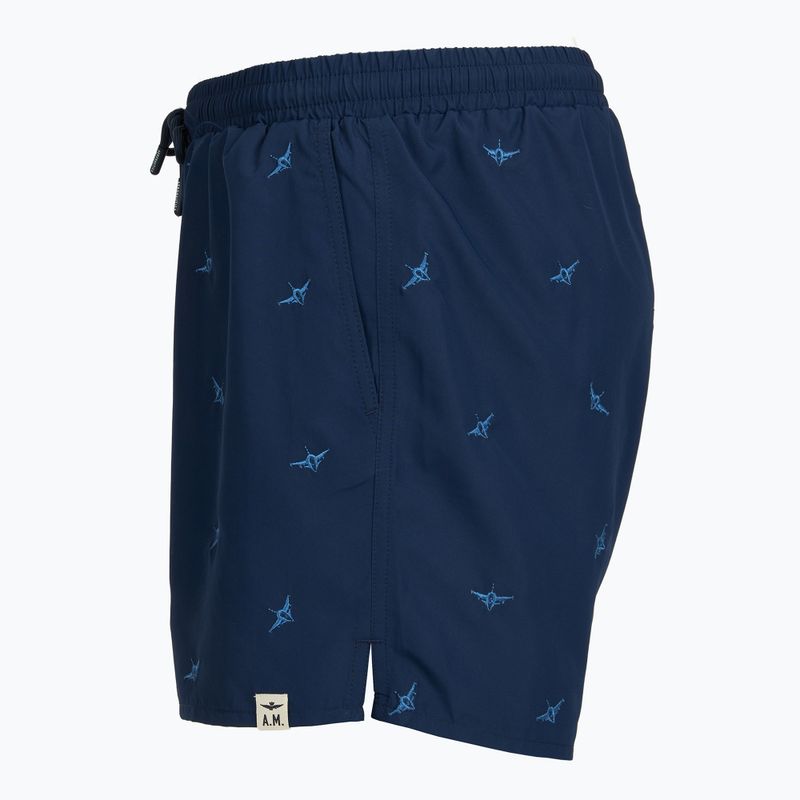 Costume da bagno corto da uomo Aeronautica Militare BW0232UCT04317 navy blue 3