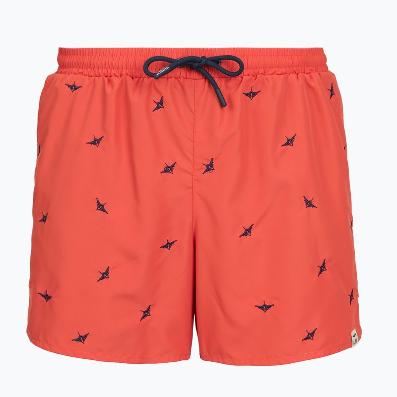 Costume da bagno corto da uomo Aeronautica Militare BW0232UCT04317 paprika