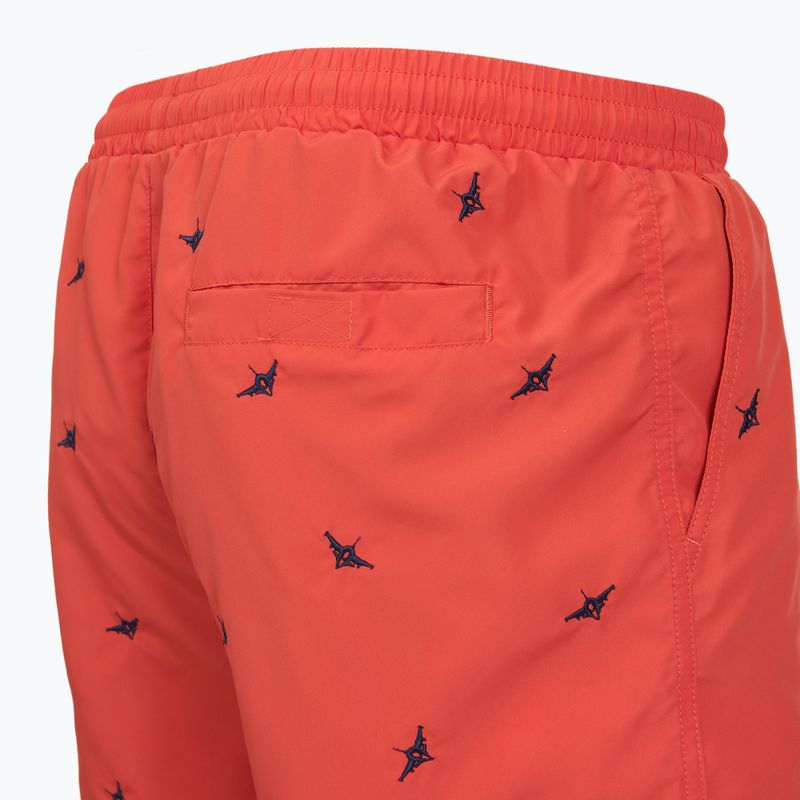 Costume da bagno corto da uomo Aeronautica Militare BW0232UCT04317 paprika 4