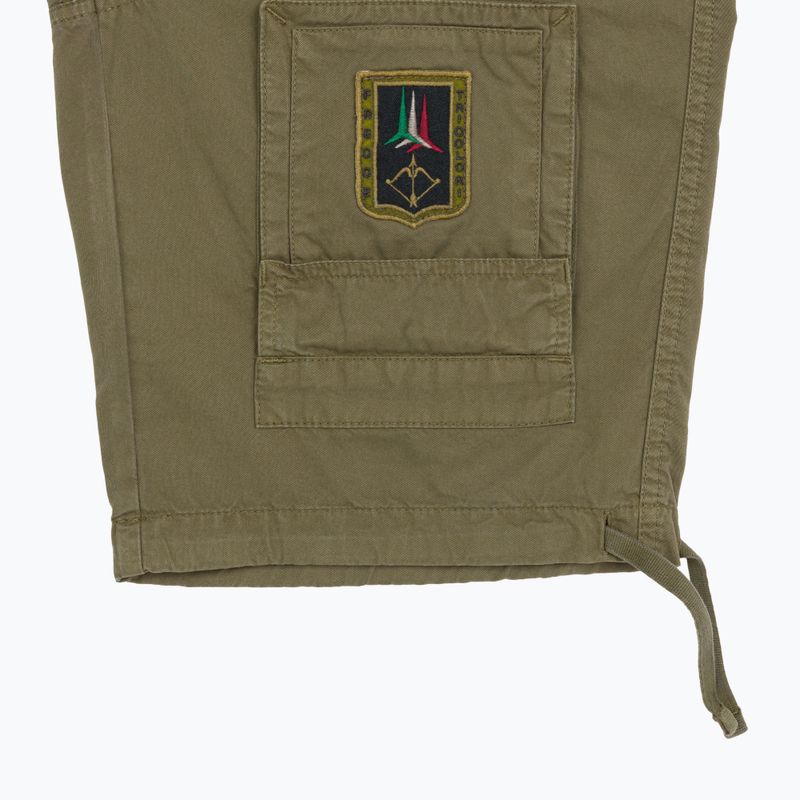 Pantaloncini da uomo Aeronautica Militare BE0041UCT01122 green 4
