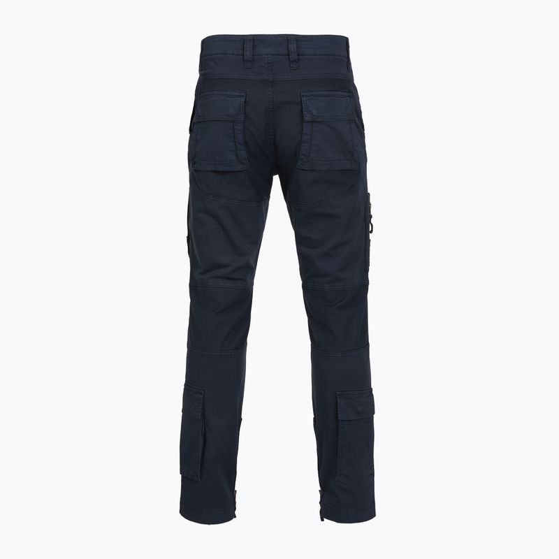 Pantaloni da uomo Aeronautica Militare PA1387UCT01493 navy blue 2