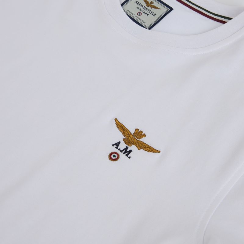 Maglietta da uomo Aeronautica Militare TS1580UJ00372 off white 3
