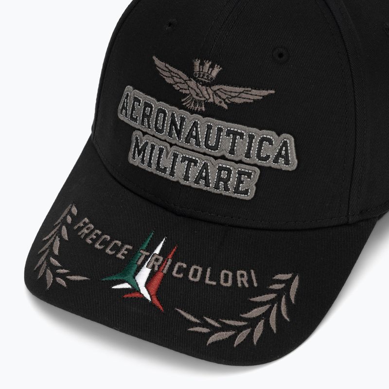 Cappellino da uomo Aeronautica Militare HA1104UCT02 jet black 3