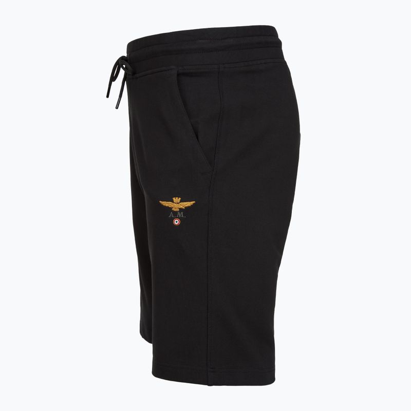 Pantaloncini da uomo Aeronautica Militare BF0032UF00674 Bermuda shorts jet black 3
