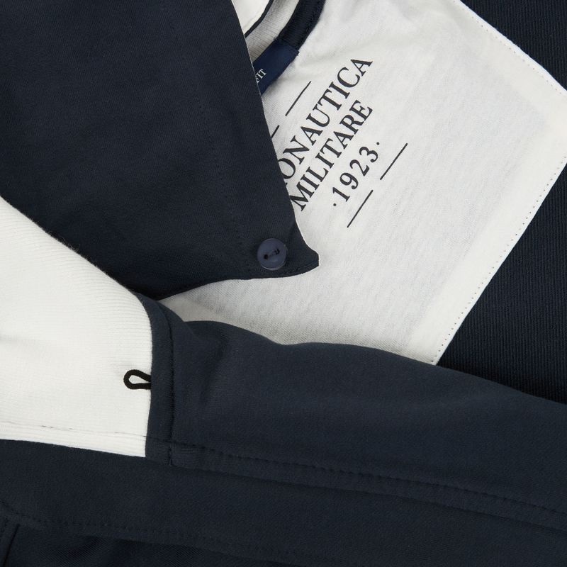 Felpa da uomo Aeronautica Militare FE2096UF00674 Hoodie navy blue 5