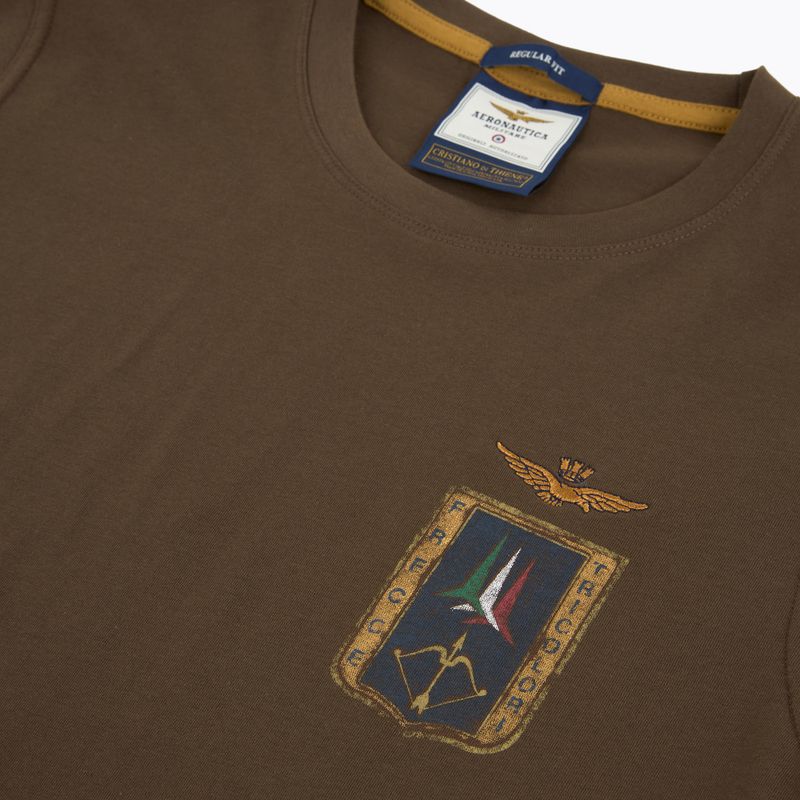 Maglietta da uomo Aeronautica Militare TS2535UJ00641 chestnut brown 3