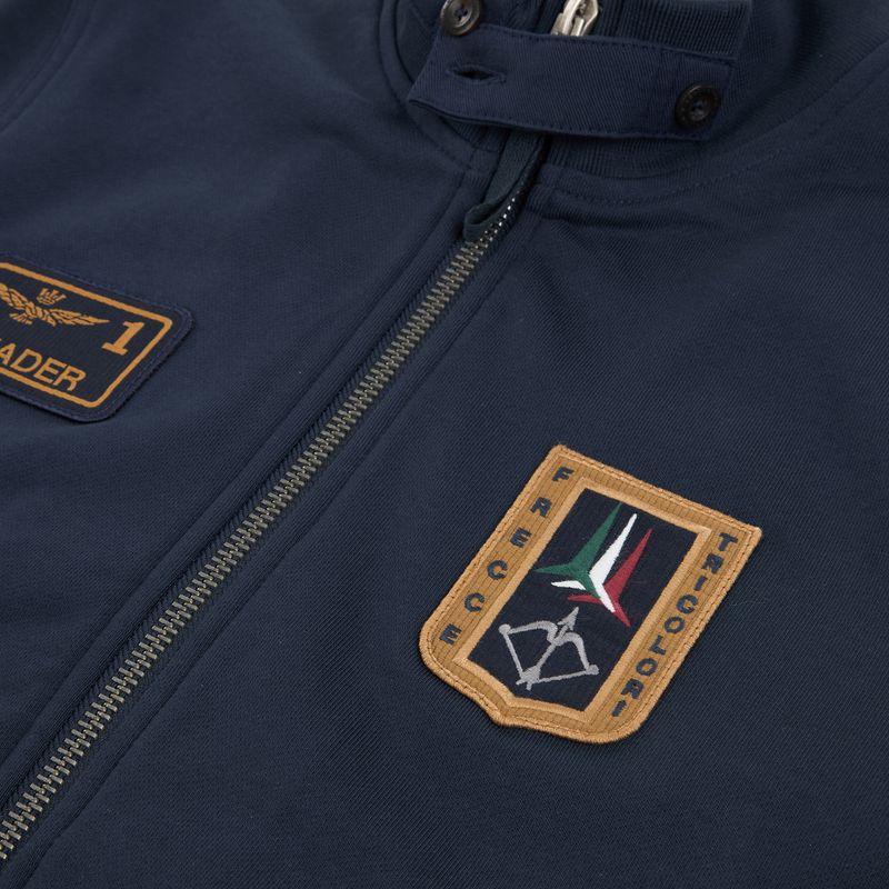 Felpa da uomo Aeronautica Militare FE2102UF00679 FZ navy blue 4