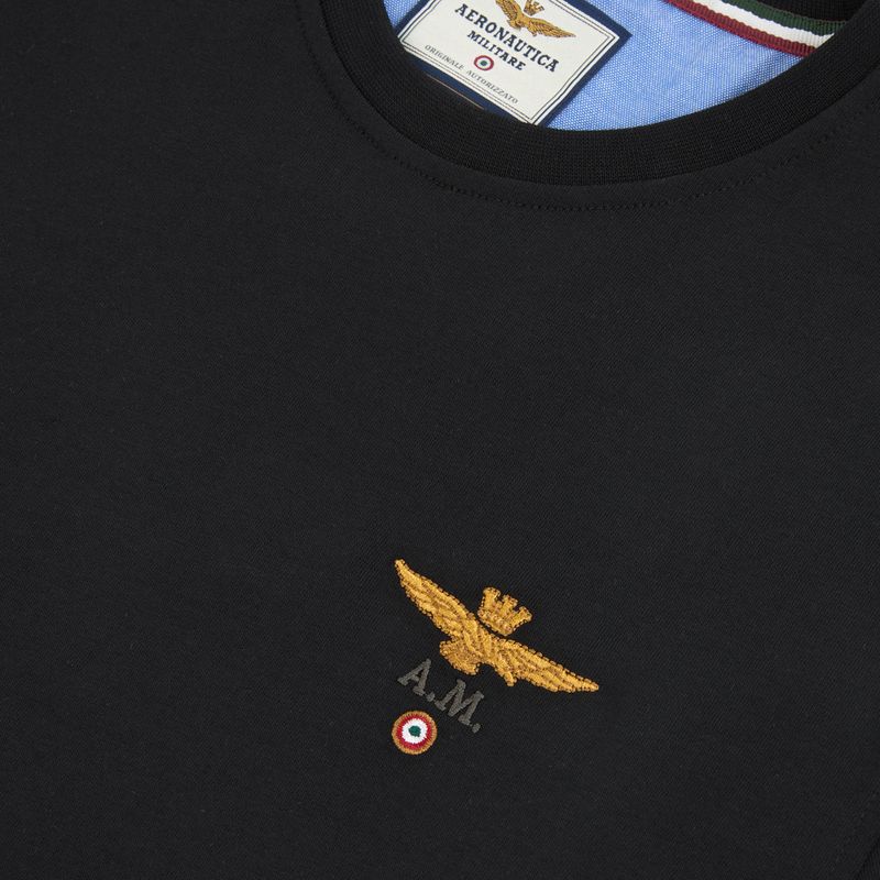 T-shirt da uomo Aeronautica Militare 262TS1580UJ00372 jet black 3