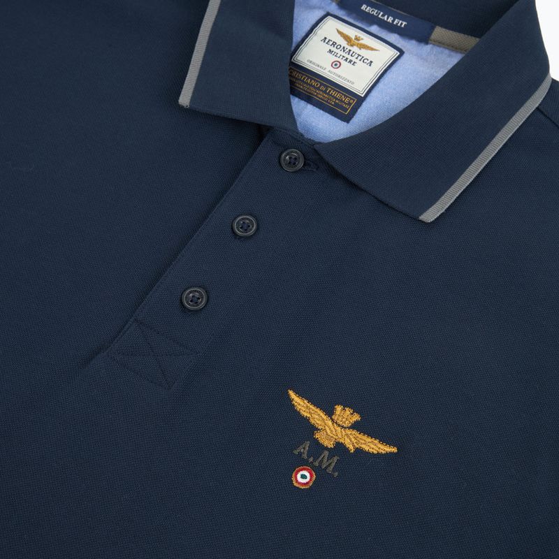 Polo uomo Aeronautica Militare 262PO1308UP00082 Polo blu navy 3