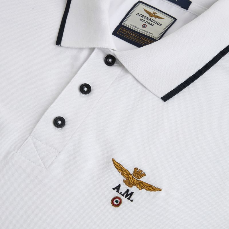 Polo uomo Aeronautica Militare 262PO1308UP00082 Polo off white 3