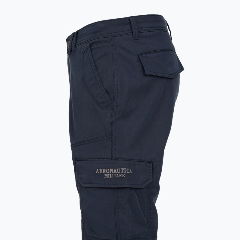Pantaloni da uomo Aeronautica Militare PA1716UCT04301 navy blue 3