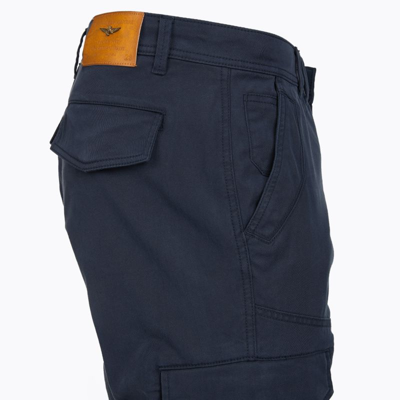 Pantaloni da uomo Aeronautica Militare PA1716UCT04301 navy blue 4