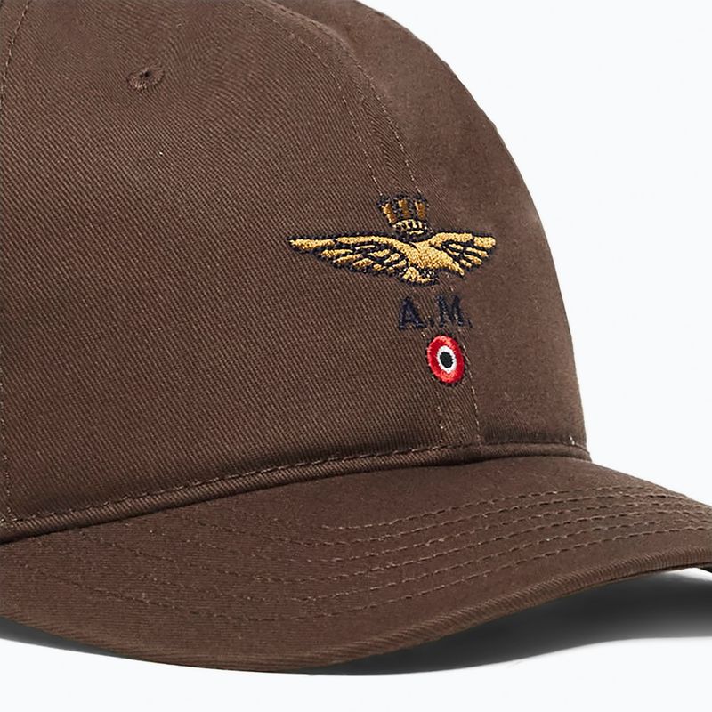 Cappellino con visiera da uomo Czapka Aeronautica Militare 262HA1246UCT02261 autumn brown 3
