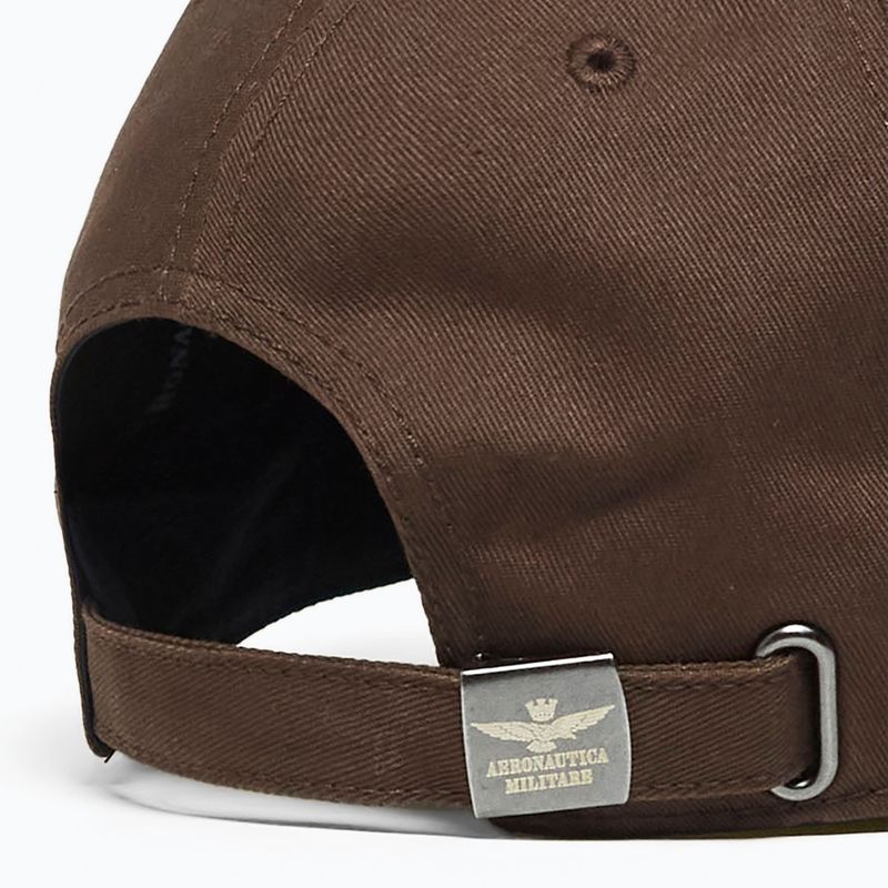 Cappellino con visiera da uomo Czapka Aeronautica Militare 262HA1246UCT02261 autumn brown 4