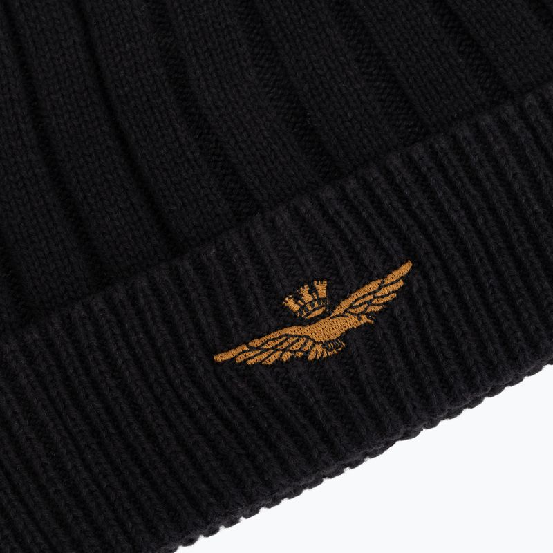 Berretto invernale da uomo Czapka Aeronautica Militare 262CU0098UL00485 jet black 3