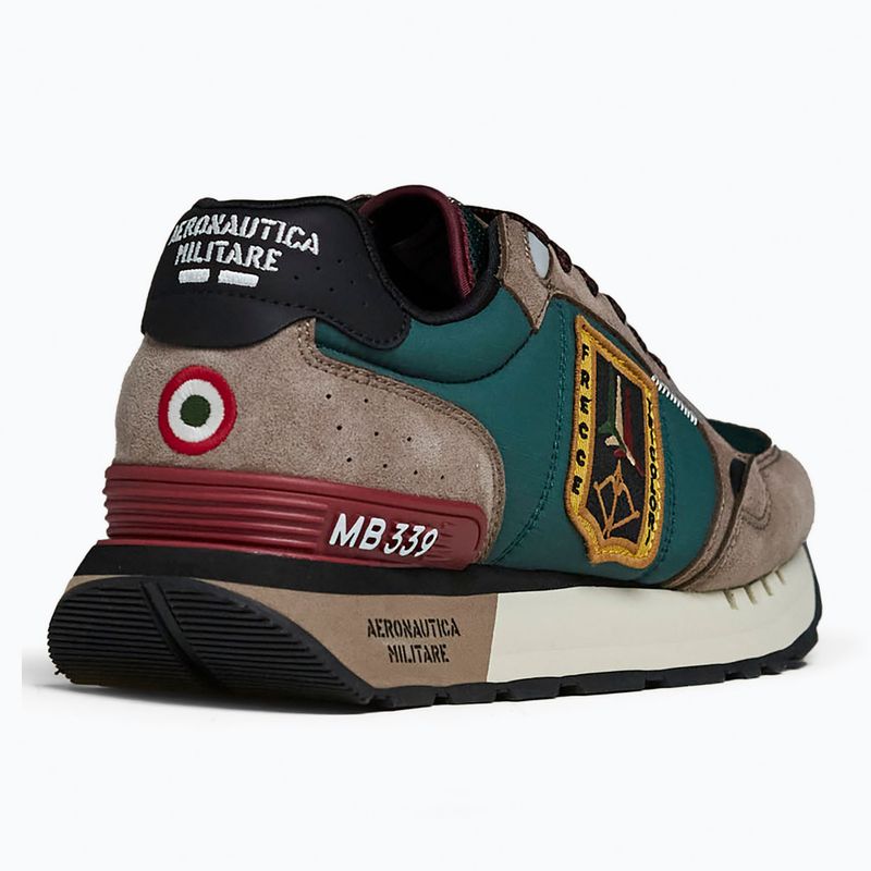 Scarpe da uomo Buty Aeronautica Militare 262SC0292UCT04394 taupe/verde bosco 3