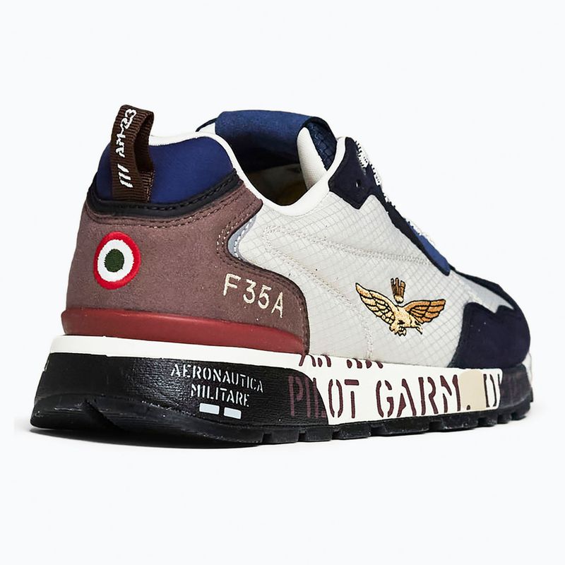 Scarpe da uomo Buty Aeronautica Militare 262SC0276UCT04327 bianco/blu 2