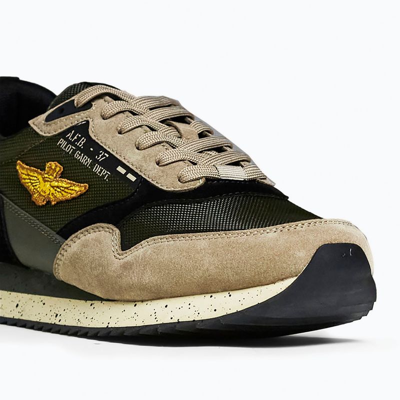 Scarpe da uomo Buty Aeronautica Militare 262SC0288UCT03545 multicolor verde/taupe/nero 4