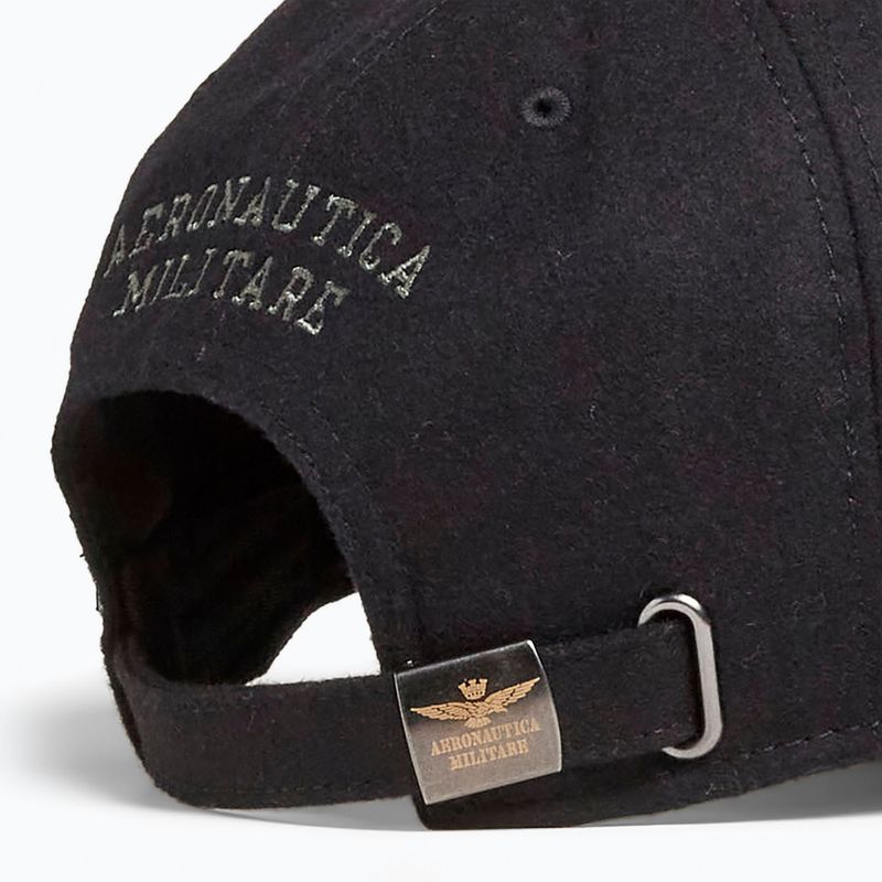 Cappellino con visiera da uomo Czapka Aeronautica Militare 262HA1085UCT02333 jet black 4