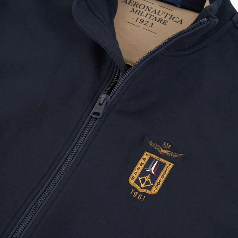Felpa da uomo Aeronautica Militare 262FE2089UF00662 Fz blu navy 3