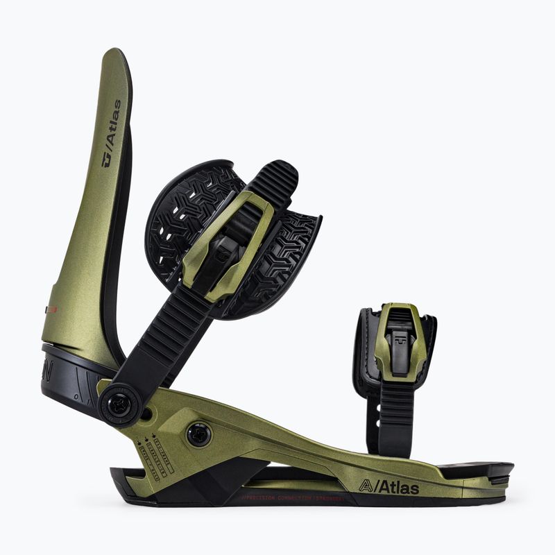 Attacchi da snowboard Union Atlas da uomo, verde tattico 2
