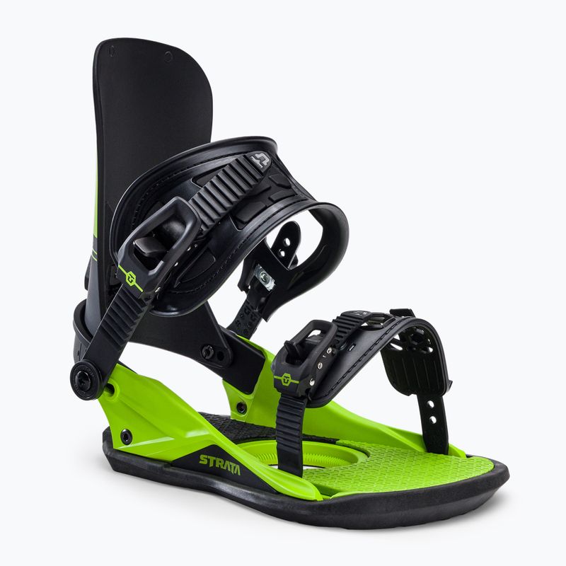 Attacchi da snowboard da uomo Union Strata verde acido
