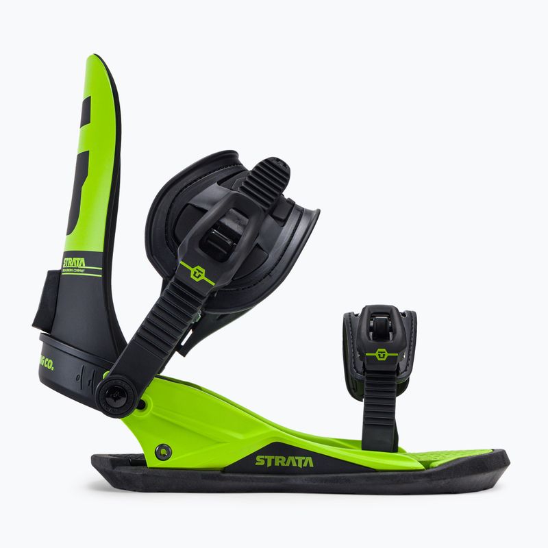 Attacchi da snowboard da uomo Union Strata verde acido 2