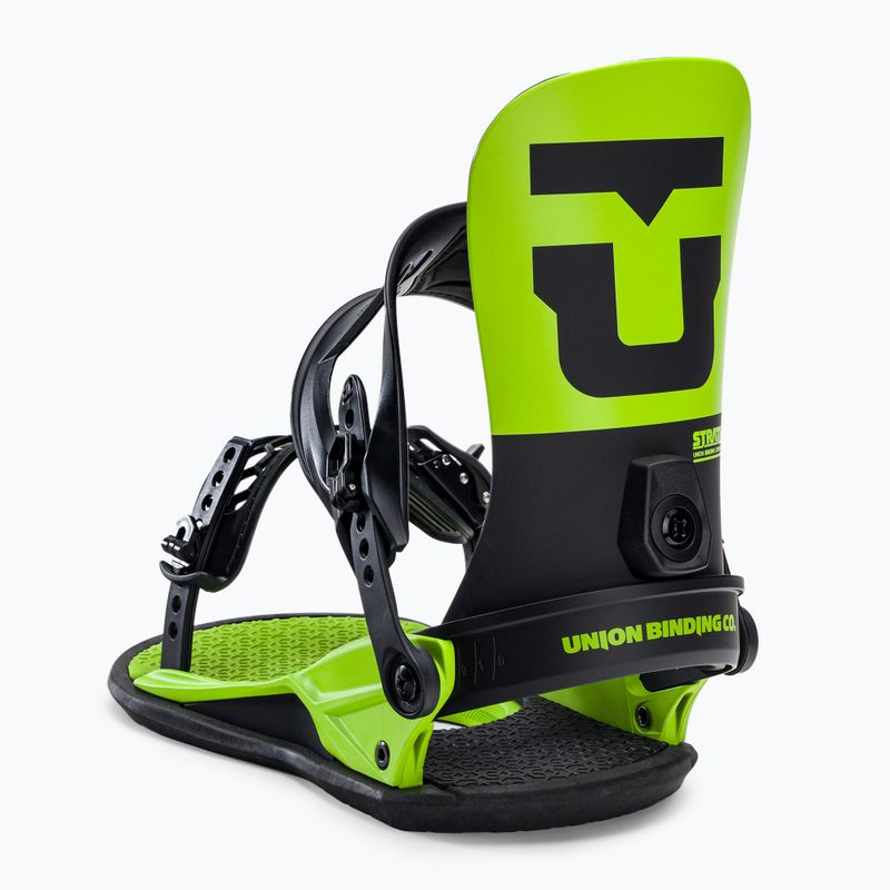 Attacchi da snowboard da uomo Union Strata verde acido 4