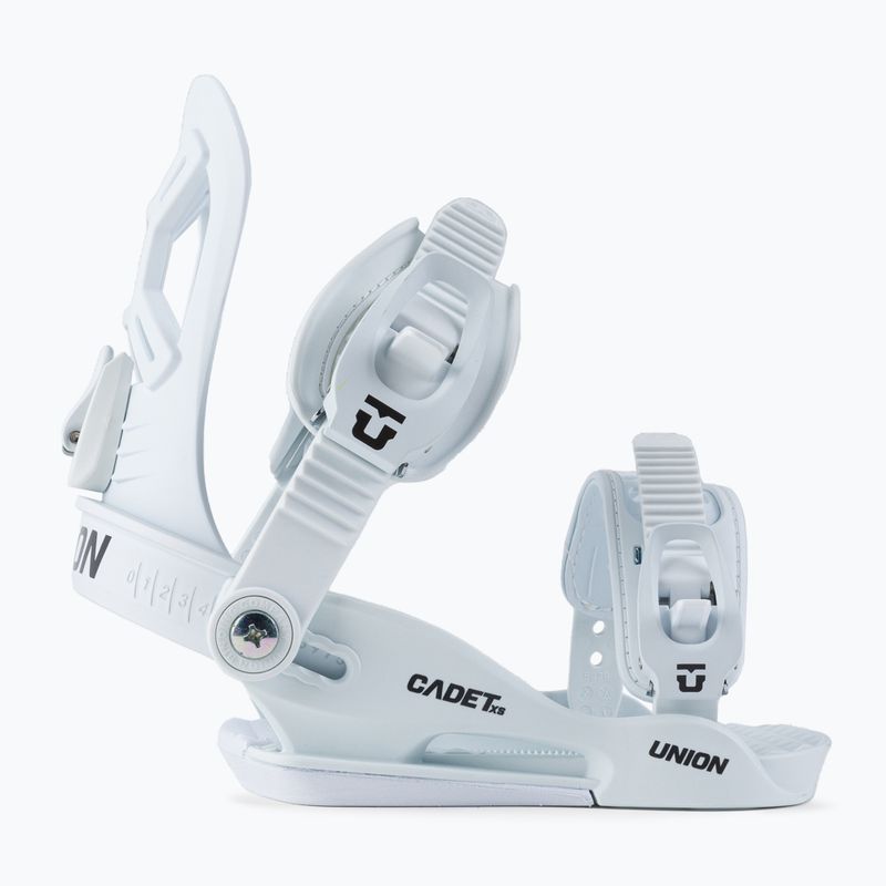 Attacchi da snowboard per bambini Union Cadet XS bianco 2