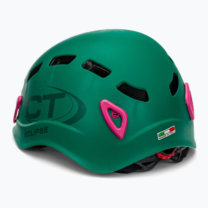 Casco da arrampicata per bambini Climbing Technology Eclipse verde/rosa 4