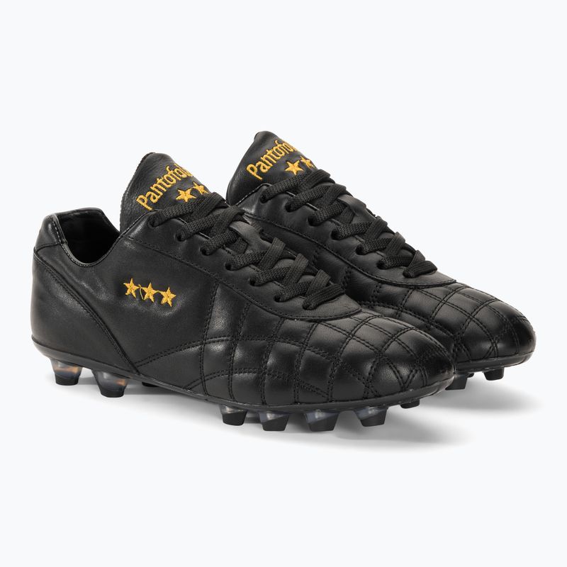 Scarpe da calcio Pantofola d'Oro Del Duca nero da uomo 4