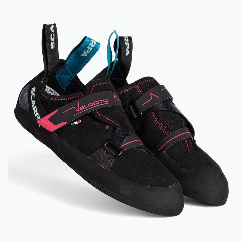 Scarpe da arrampicata da donna SCARPA Velocity nero/raspberry 5