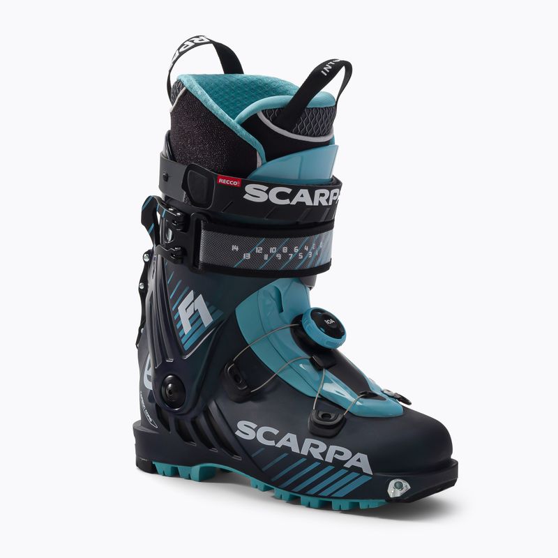 Scarponi da sci da donna SCARPA F1 antracite/aqua