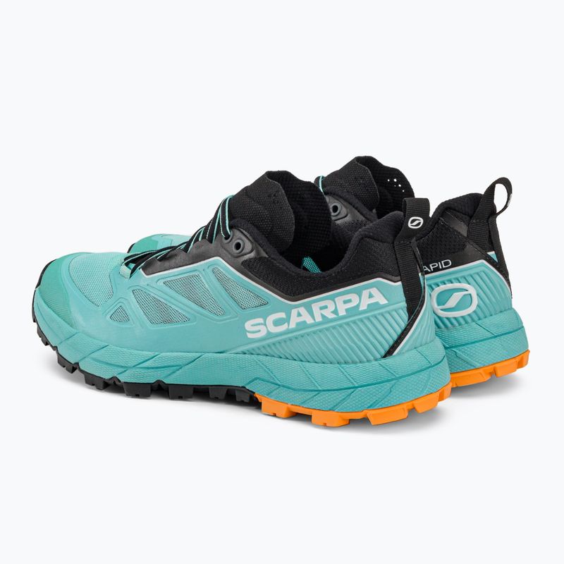 Scarponi da trekking da donna SCARPA Rapid aqua/arancio solare 3
