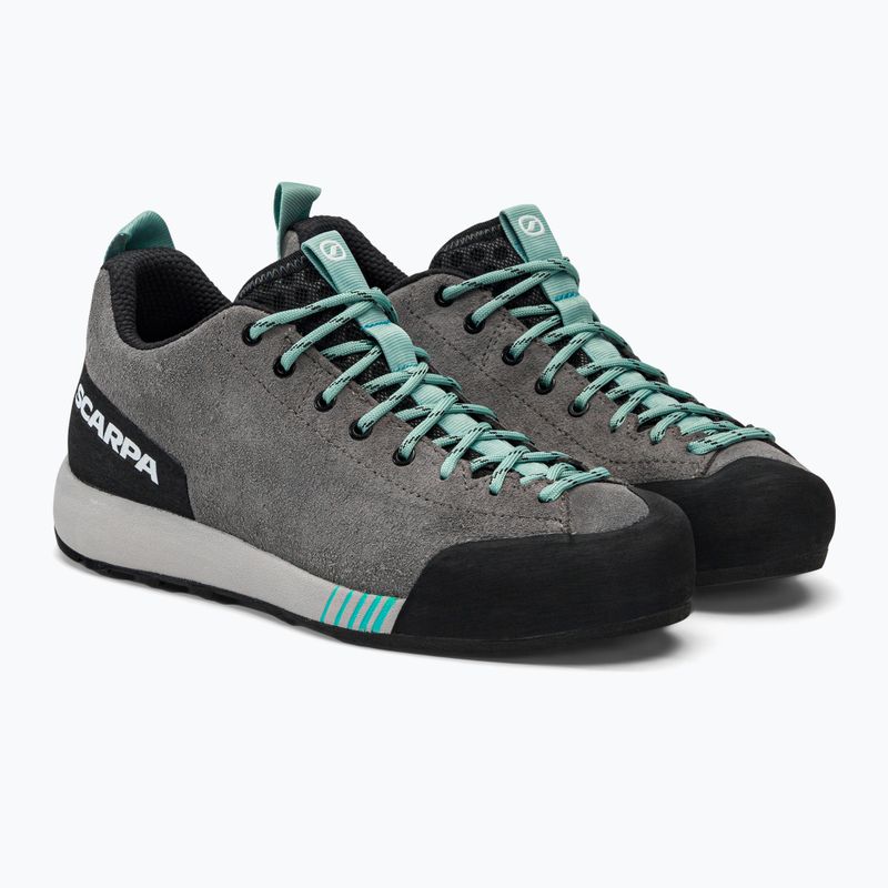 Stivali da trekking da donna SCARPA Gecko grigio/acqua 4