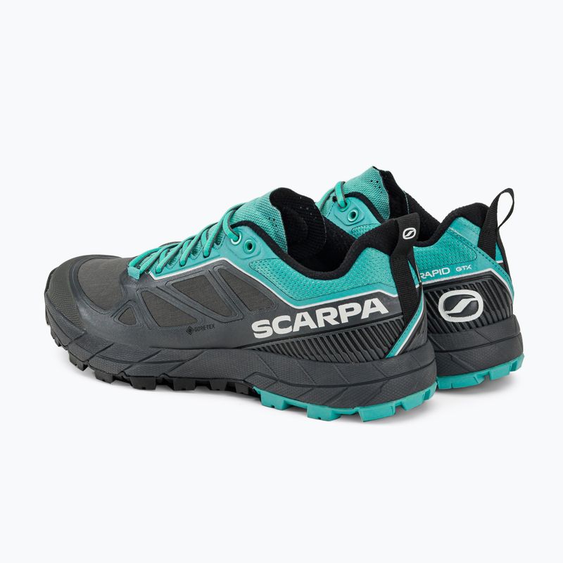 Stivali da trekking da donna SCARPA Rapid GTX antracite/turchese 3
