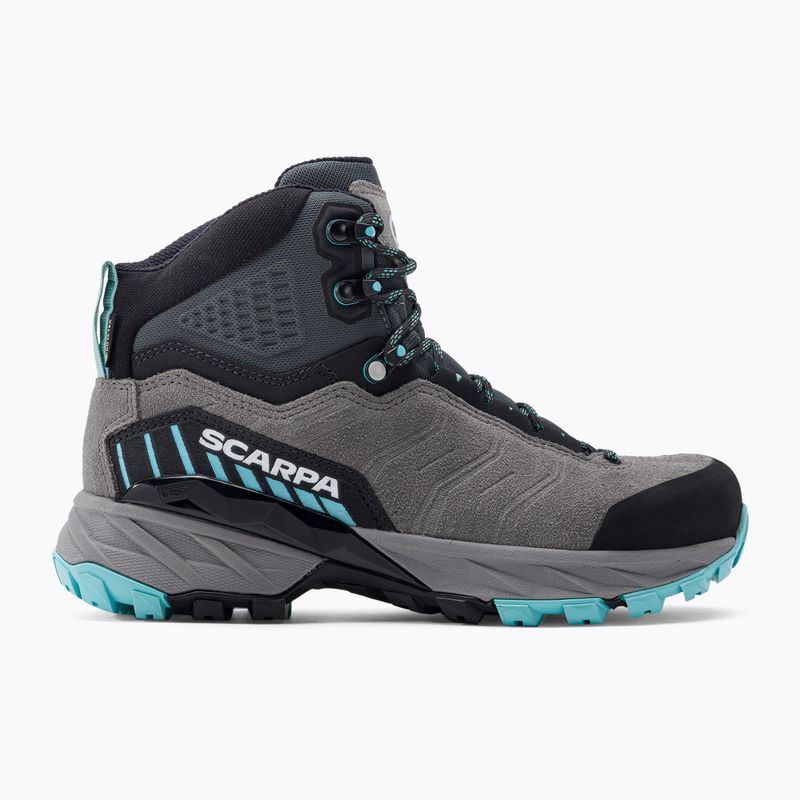 Scarponi da trekking da donna SCARPA Rush GTX grigio scuro/acqua 2
