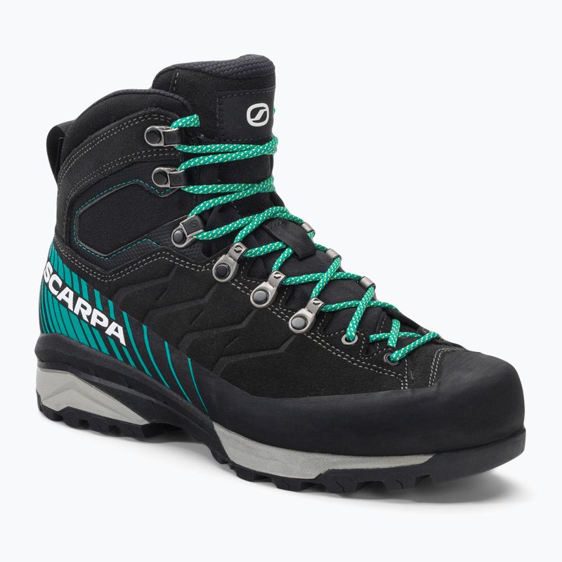 Stivali da trekking da donna SCARPA Mescalito TRK GTX antracite scuro/verde tropicale