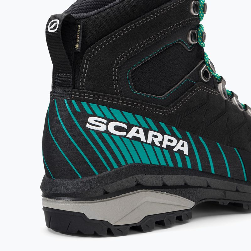 Stivali da trekking da donna SCARPA Mescalito TRK GTX antracite scuro/verde tropicale 8